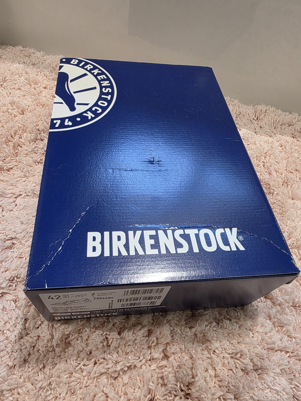 Birkenstock Beige Sandals with Gold Buckles - Picture 6 of 7